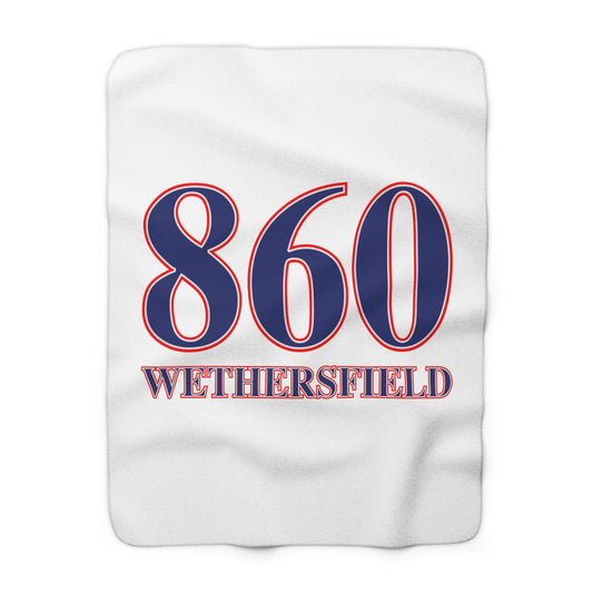 860 Wethersfield Red, White & Blue Sherpa Fleece Blanket