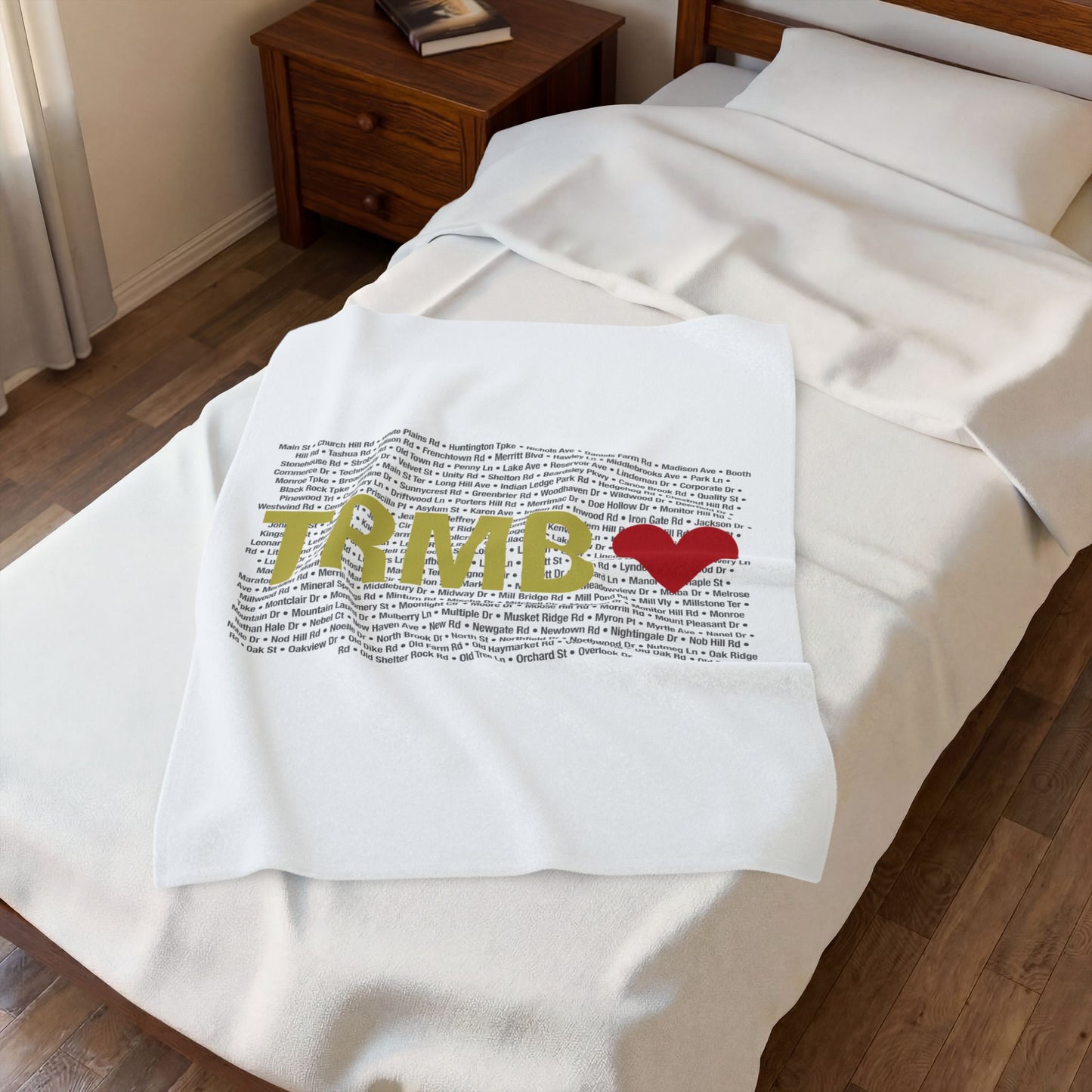 Trumbull Love Velveteen Plush Blanket