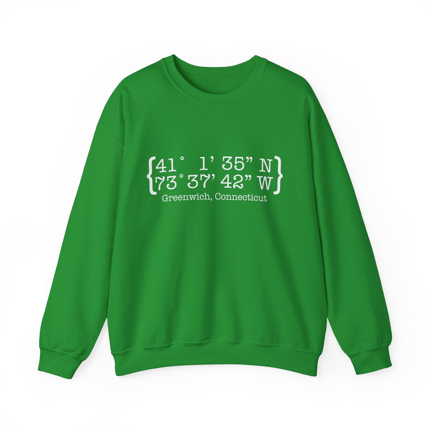Greenwich Coordinates Unisex Heavy Blend™ Crewneck Sweatshirt