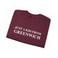 Just a kid from Greenwich Unisex Heavy Blend™ Crewneck Sweatshirt