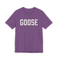 Goose Zip Code White & Black Unisex Jersey Short Sleeve T-Shirt