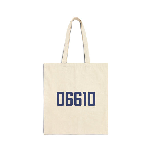 06610  Bridgeport Connecticut Zip Code Cotton Canvas Tote Bag