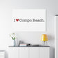 I Heart Compo Beach. Matte Canvas, Stretched, 1.25"