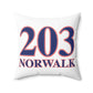 203 Norwalk Red White & Blue Spun Polyester Square Pillow