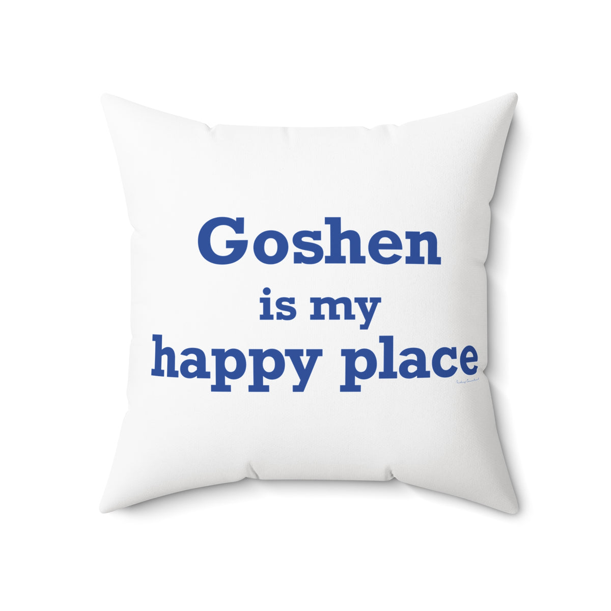 Goshen is My Happy Place Polyester Square Pillow