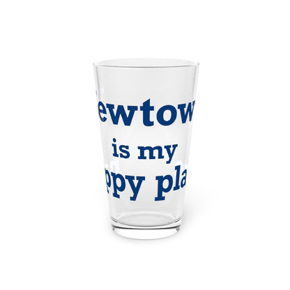 Newtown Is My Happy Place Pint Glass, 16oz