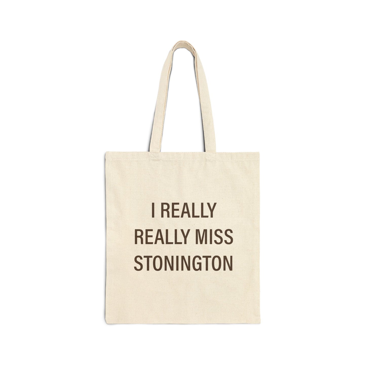 I Really Really Miss Stonington Cotton Canvas Tote Bag