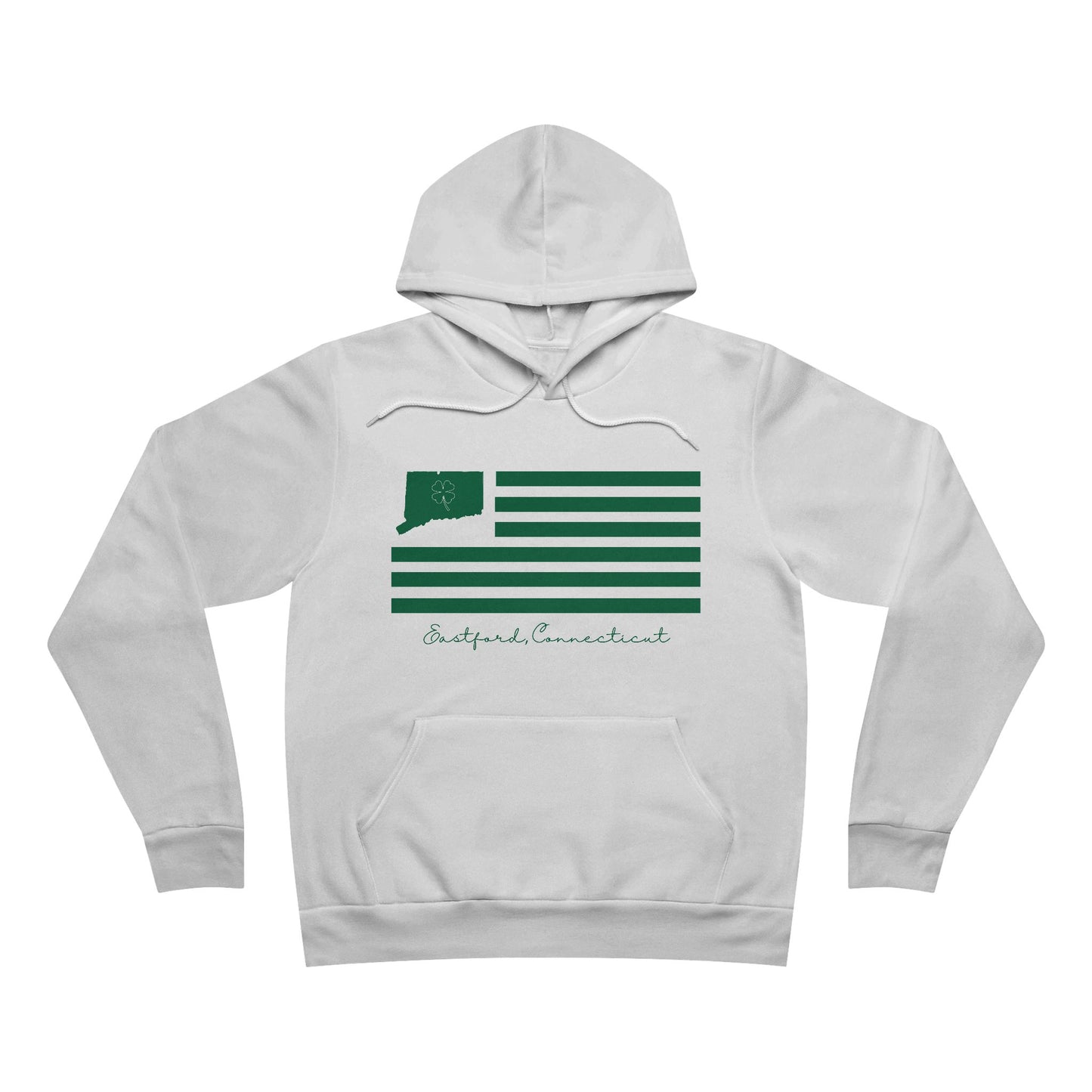 Eastford Connecticut St. Patrick’s Day Flag Unisex Sponge Fleece Pullover Hoodie