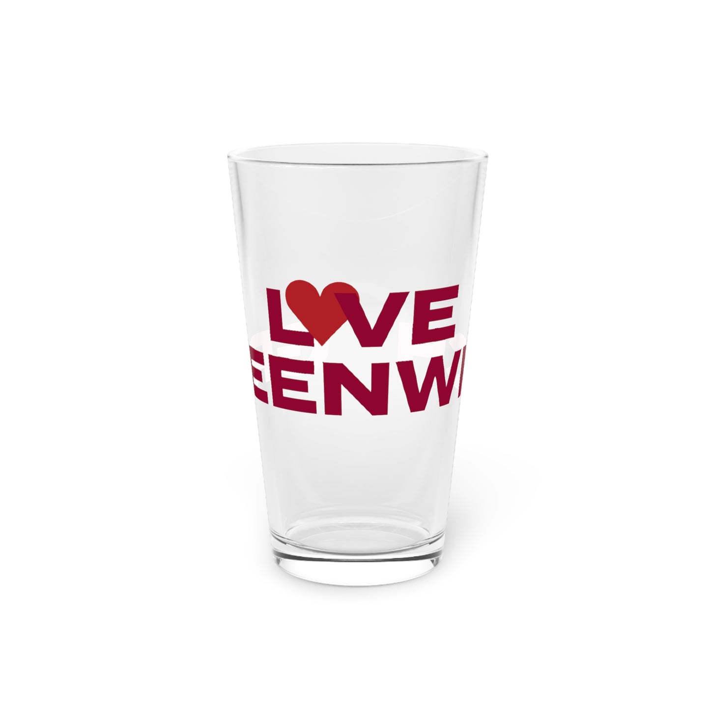 Love Greenwich Pint Glass, 16oz
