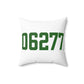 06277 Thompson Connecticut Zip Code Spun Polyester Square Pillow