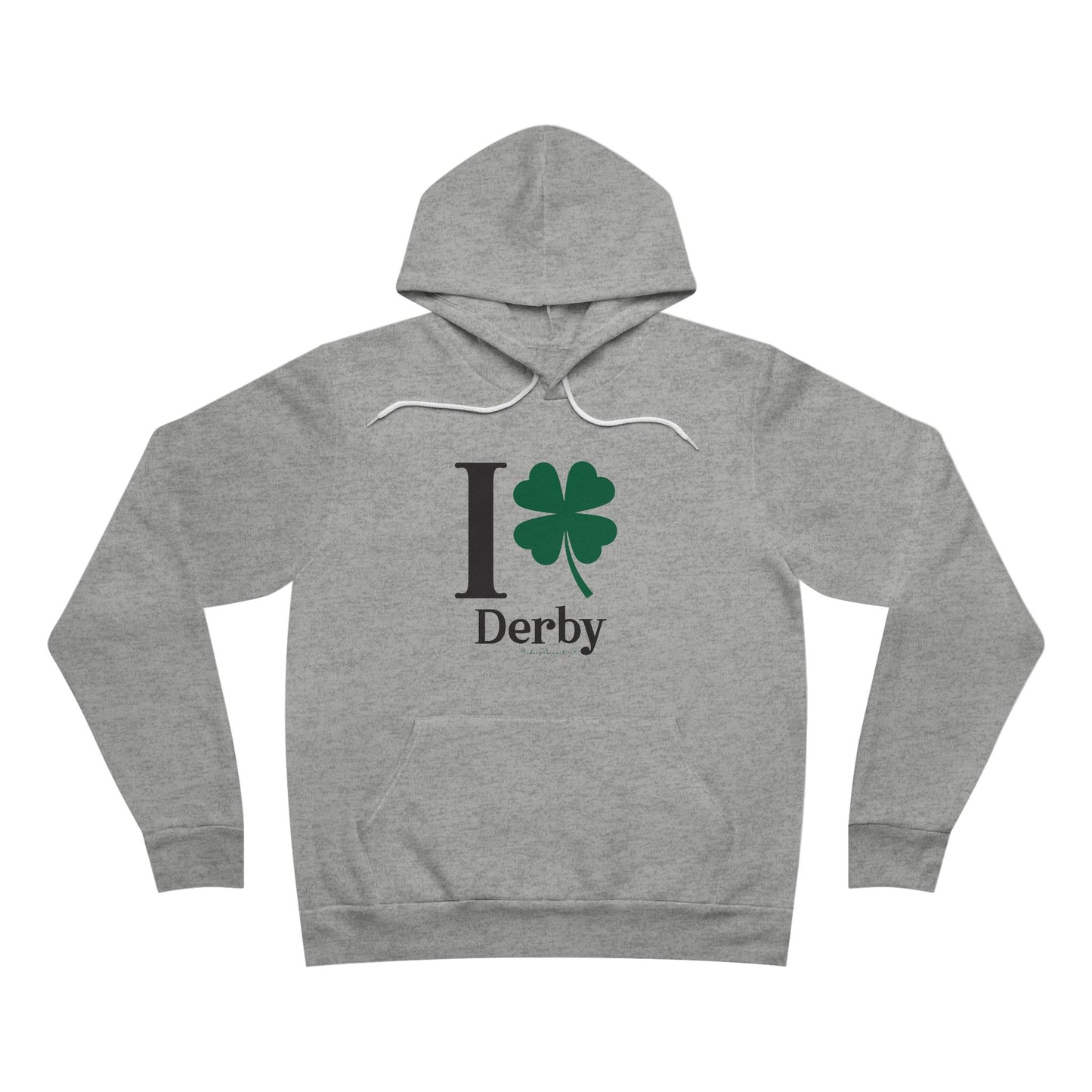 I Clover Derby Unisex Sponge Fleece Pullover Hoodie