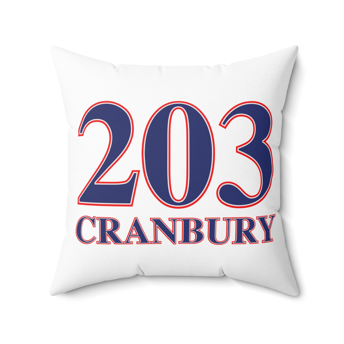 203 Cranbury Red, White & Blue Spun Polyester Square Pillow