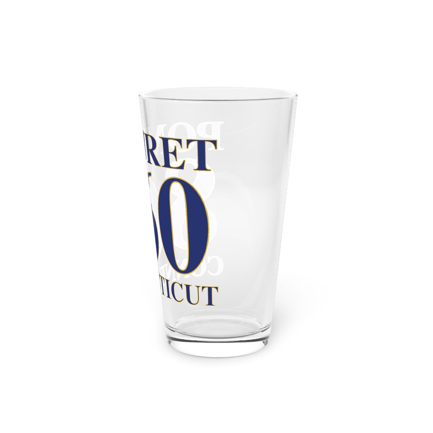 Pomfret 860 Connecticut Pint Glass, 16oz