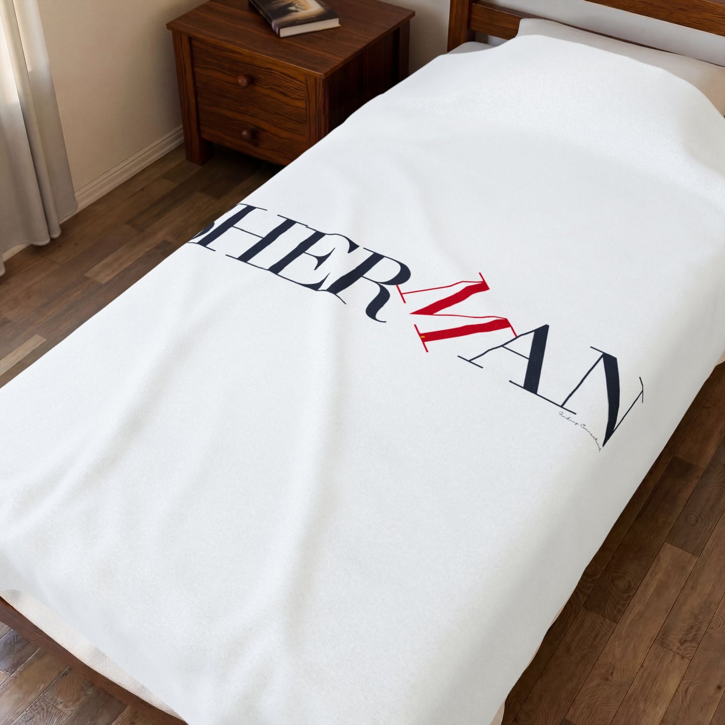 41 Tilt Sherman Velveteen Plush Blanket