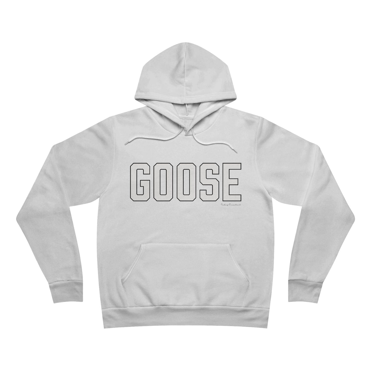 Goose Zip Code - White and Black Unisex Sponge Fleece Pullover Hoodie