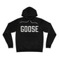 Goose Zip Code - White and Black Unisex Sponge Fleece Pullover Hoodie