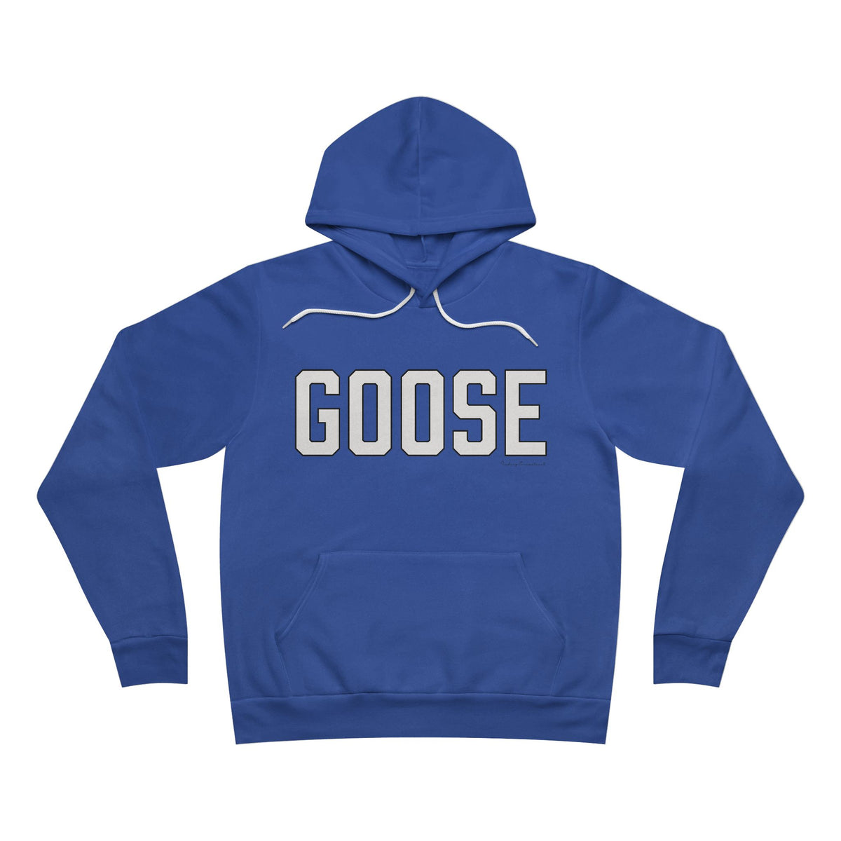 Goose Zip Code - White and Black Unisex Sponge Fleece Pullover Hoodie