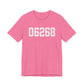 06268 Storrs CT Zip Code Unisex Jersey Short Sleeve T-Shirt