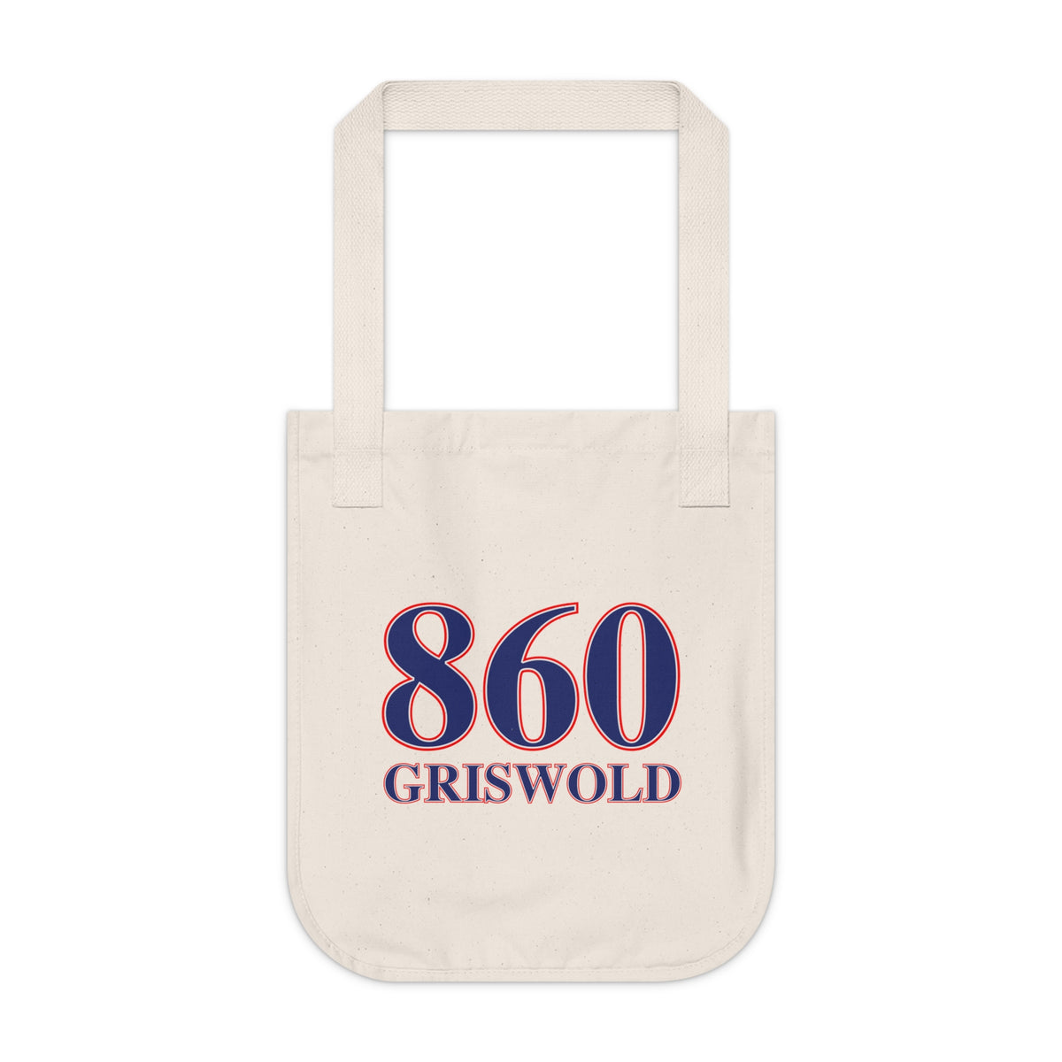 860 Griswold Red, White & Blue Organic Canvas Tote Bag