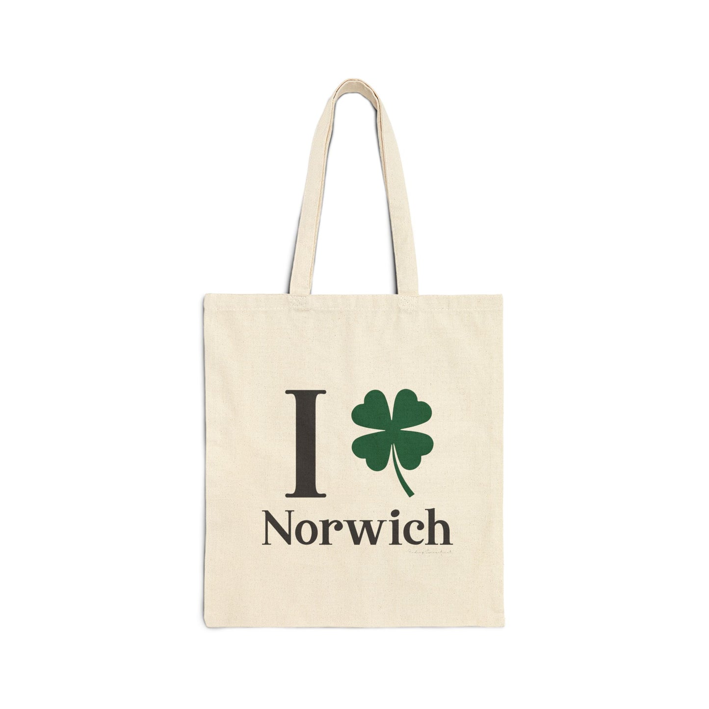 I Clover Norwich Cotton Canvas Tote Bag