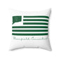 Bloomfield Connecticut St. Patrick’s Day Flag Spun Polyester Square Pillow