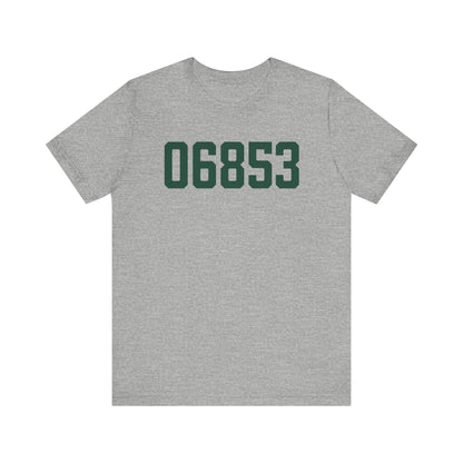 06853 Norwalk Connecticut Zip Code Unisex Jersey Short Sleeve T-Shirt