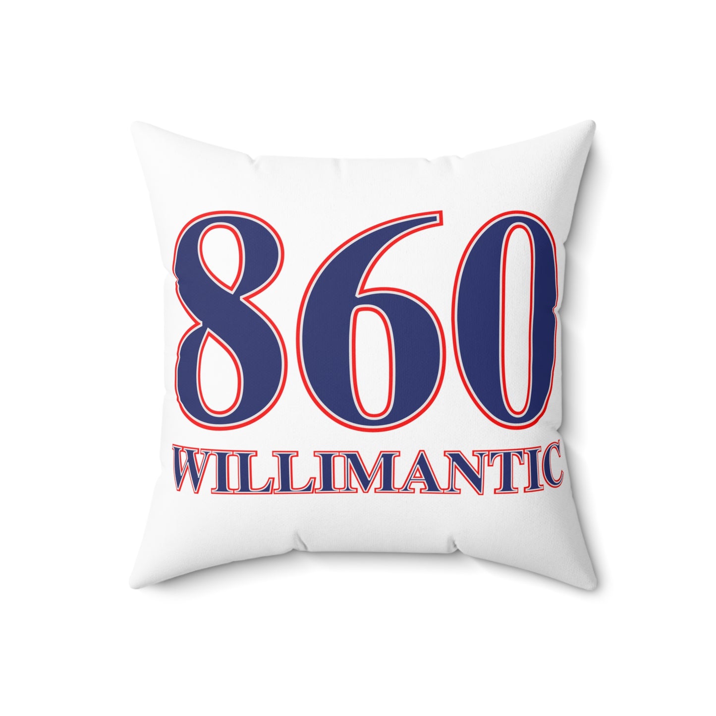 860 Willimantic Red, White & Blue Spun Polyester Square Pillow