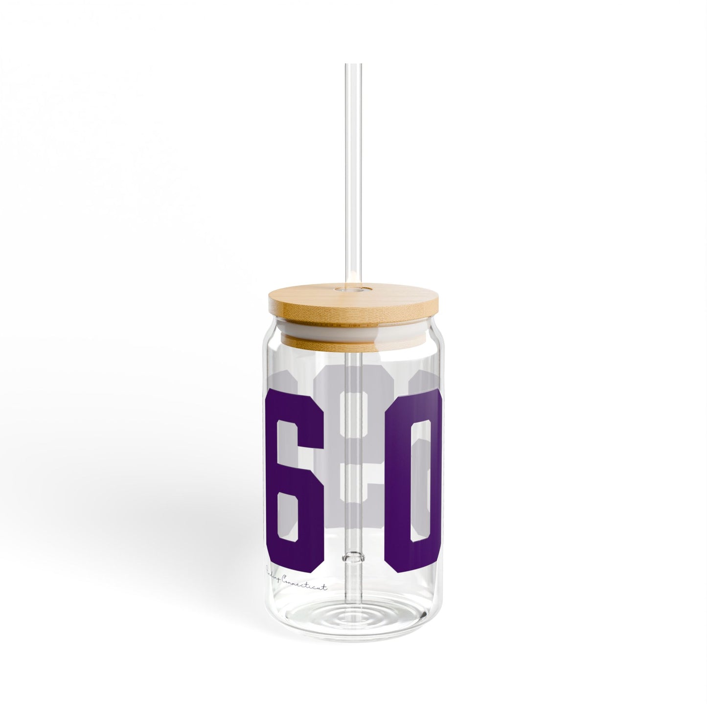 06906 Stamford Connecticut Zip Code Sipper Glass, 16oz