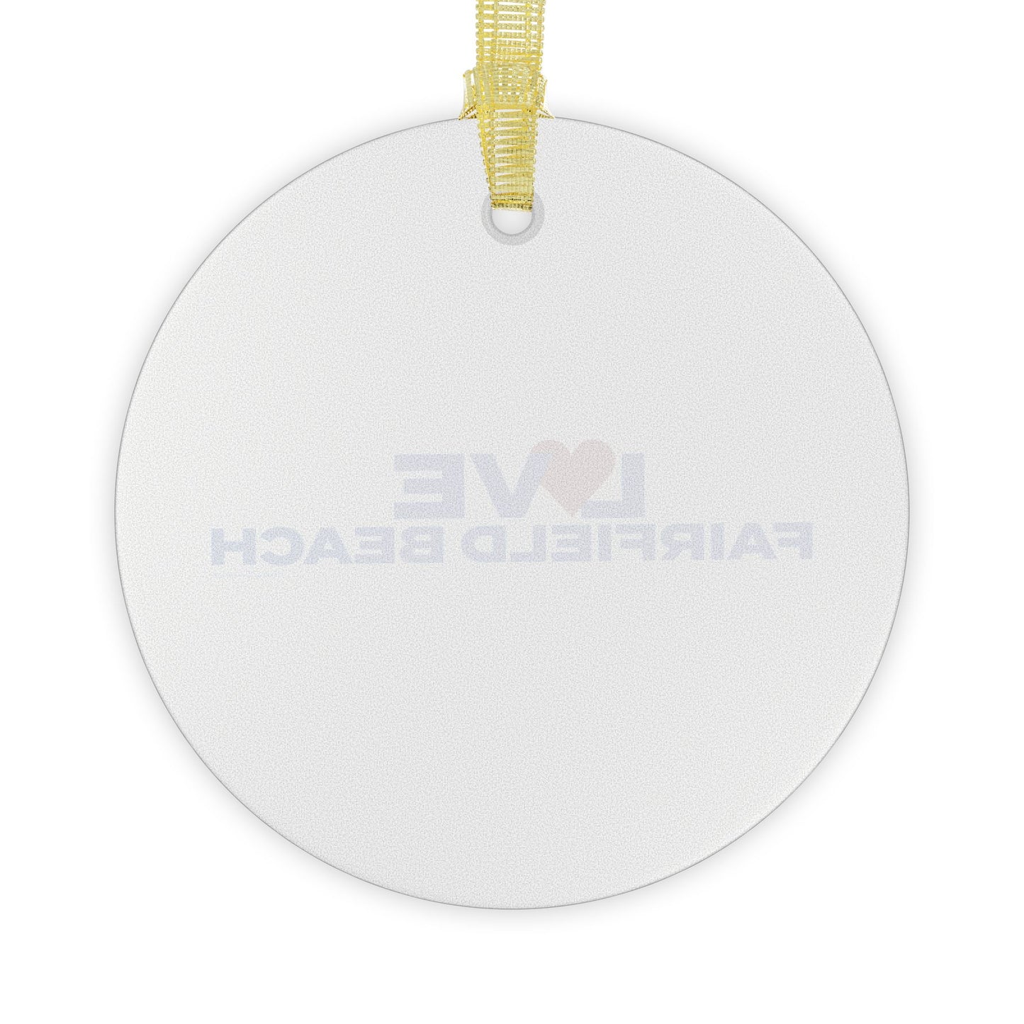 Love Fairfield Beach Glass Ornaments