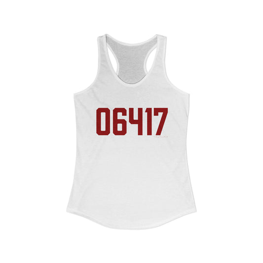 06417 Deep River Connecticut Zip Code Women's Ideal Racerback Tank Top