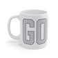 Goose Zip Code Gray & Purple Mug 11oz