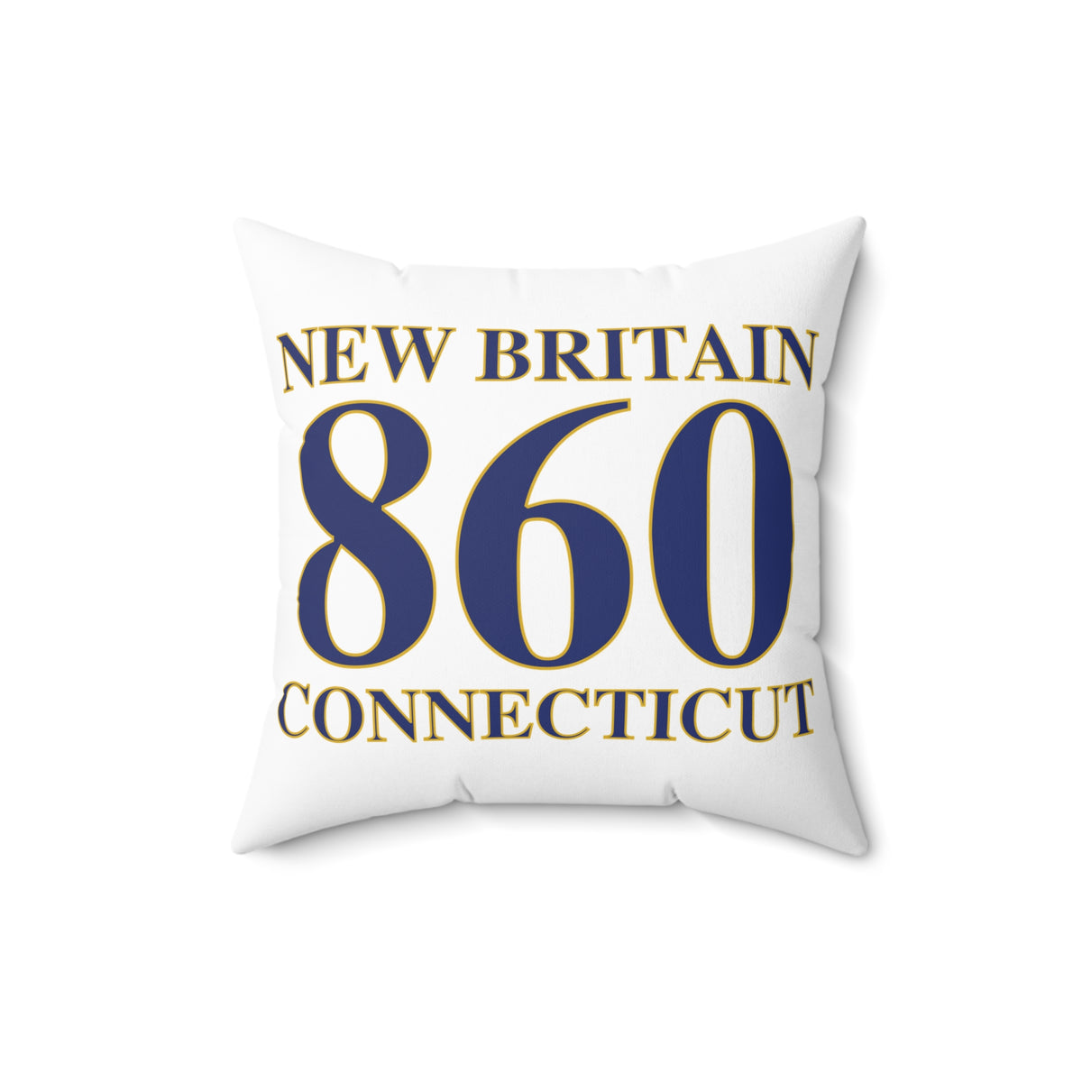 Copy of New Britain 860 Connecticut Polyester Square Pillow