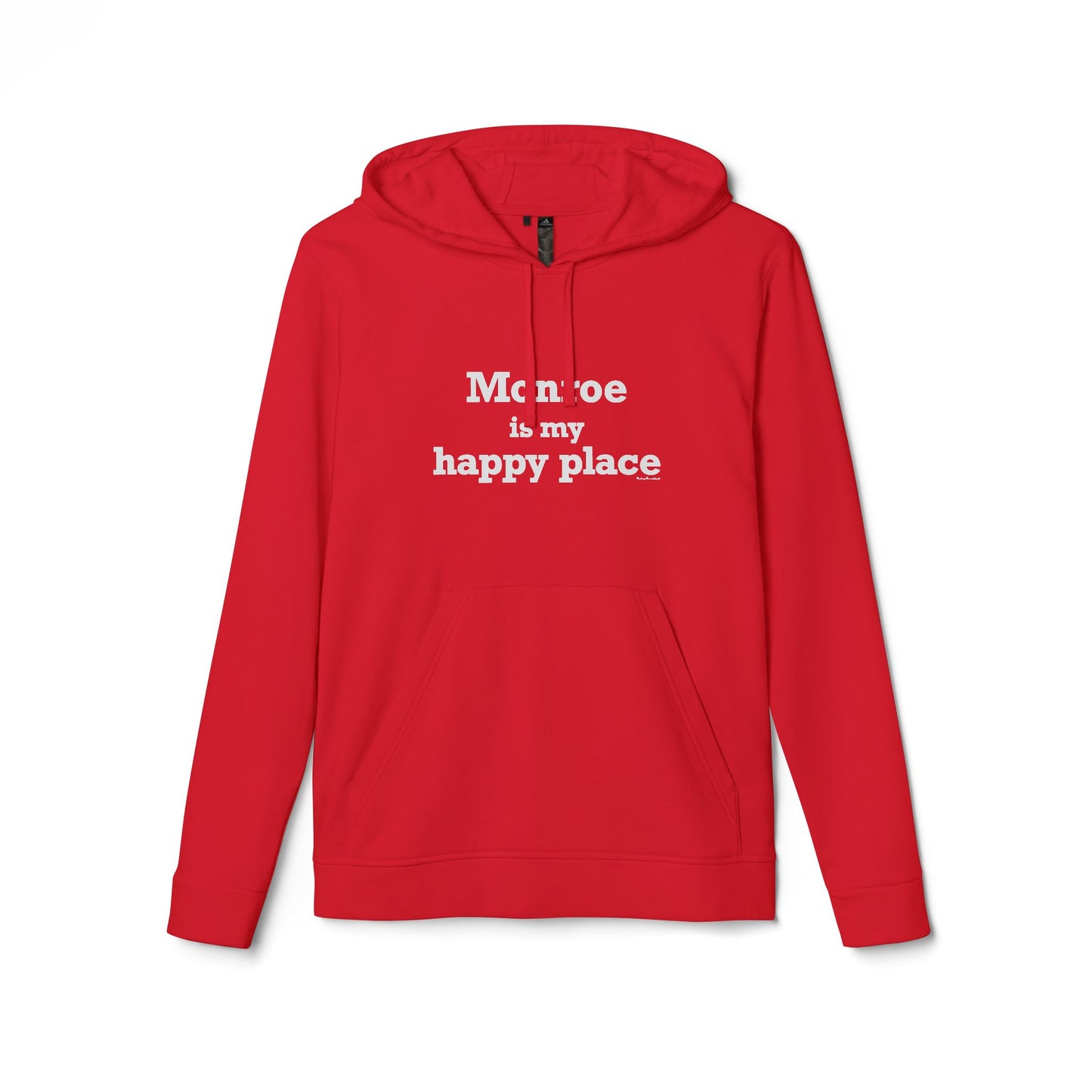 Monroe Is My Happy Place adidas Unisex Fleece Hoodie
