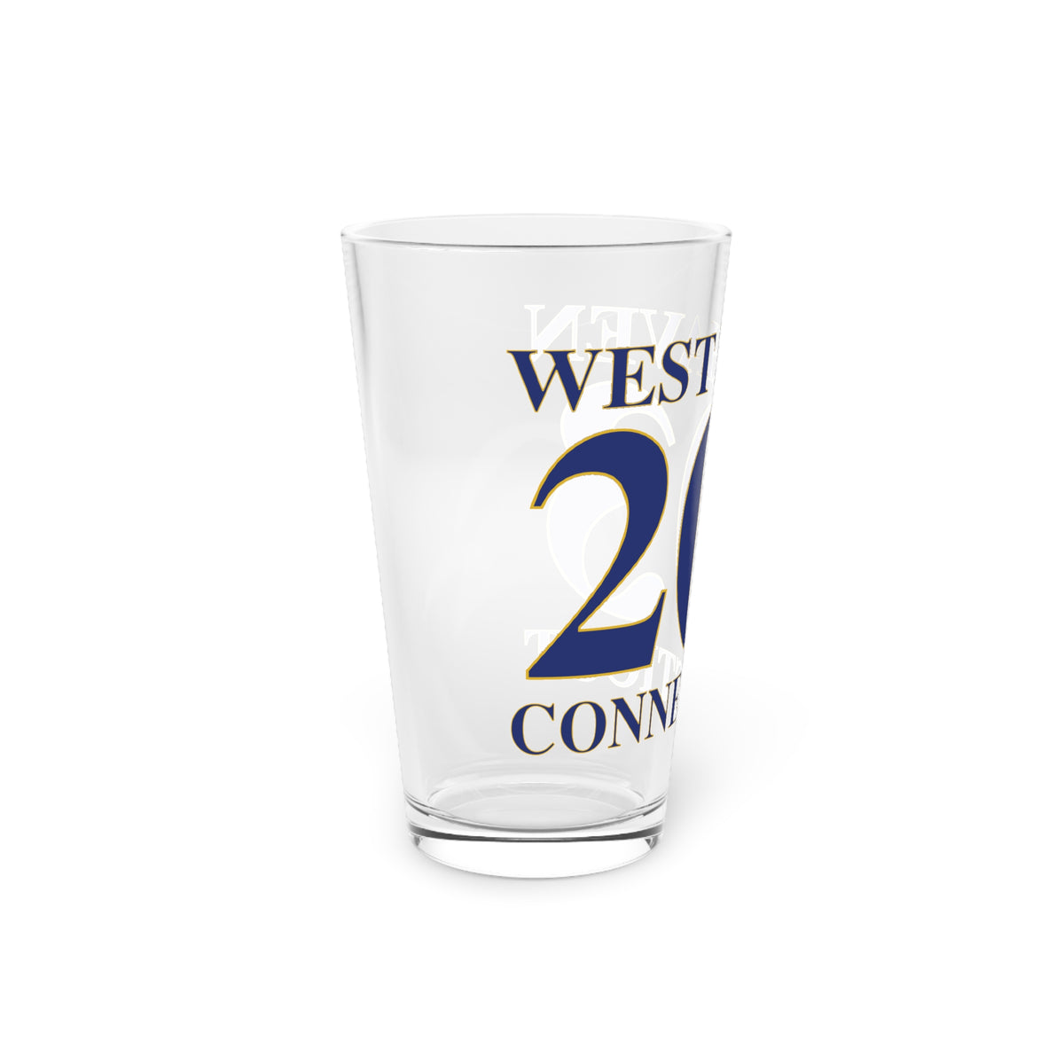 West Haven 203 Connecticut Pint Glass, 16oz