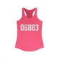 06883 Weston CT Zip Code Women's Ideal Racerback Tank Top