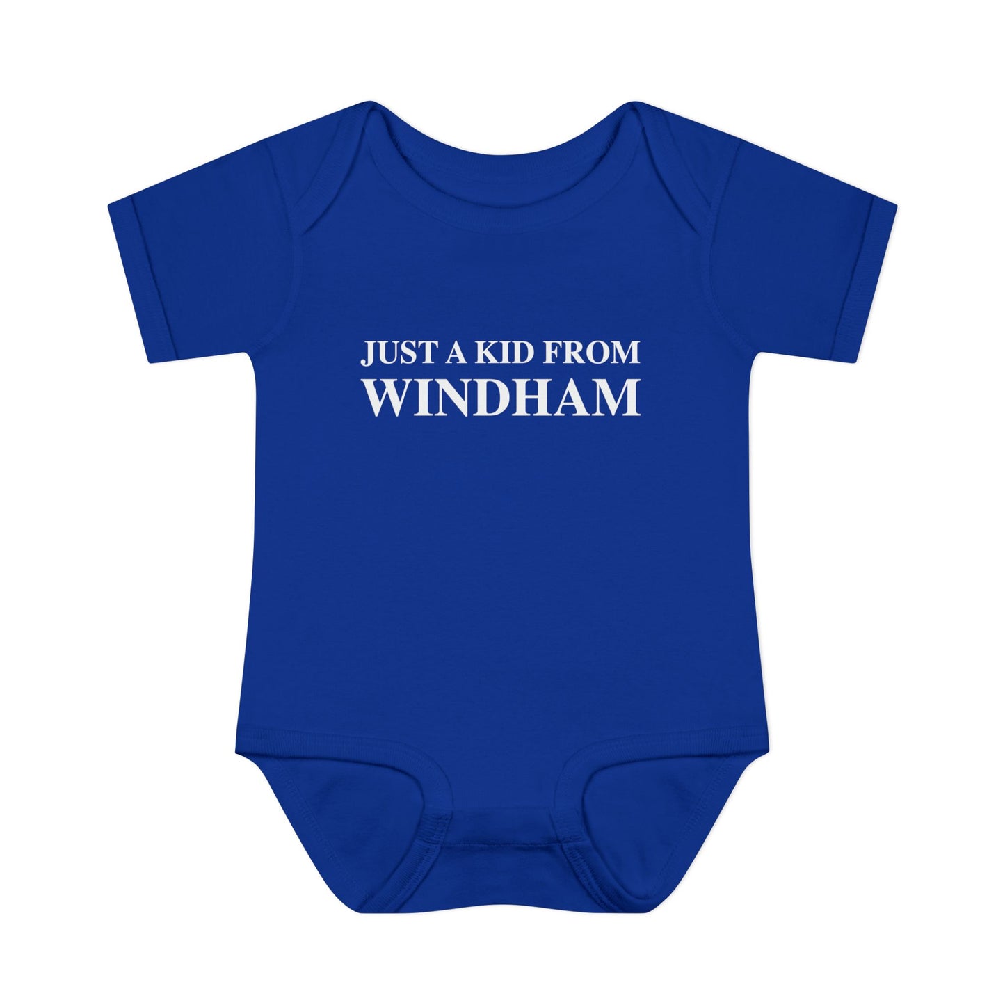 Just a kid from Windham Infant Baby Rib Bodysuit