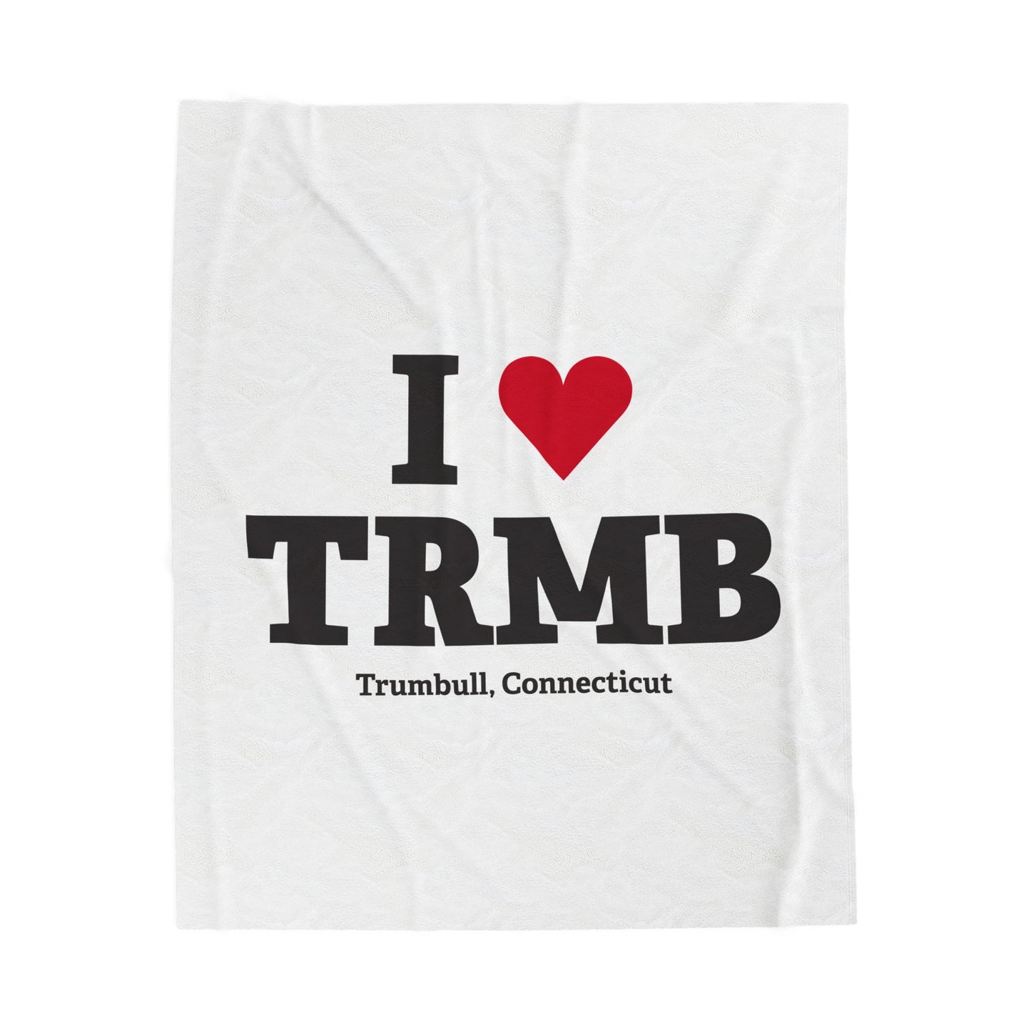 I Heart TRMB Velveteen Plush Blanket