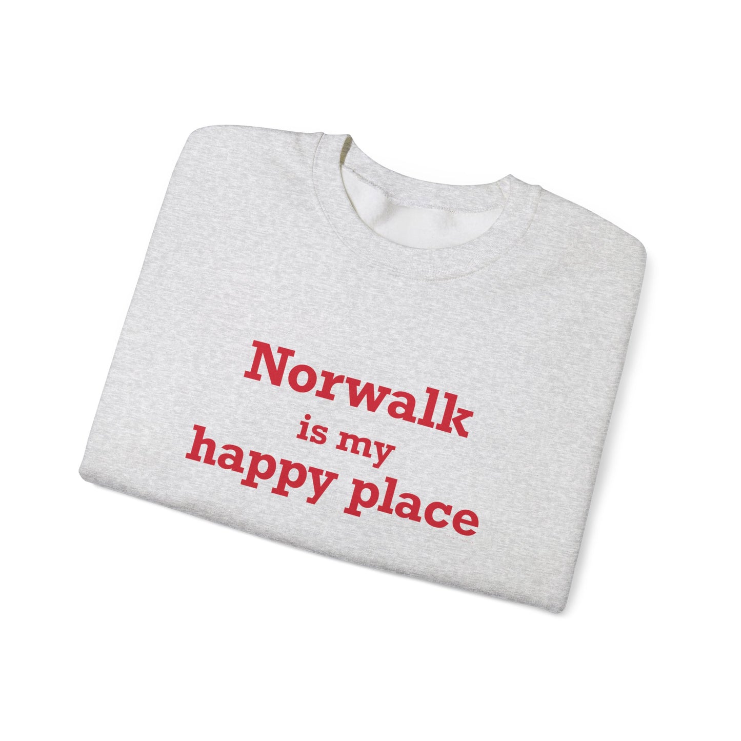 Norwalk is my Happy Place Unisex Heavy Blend™ Crewneck Sweatshirt
