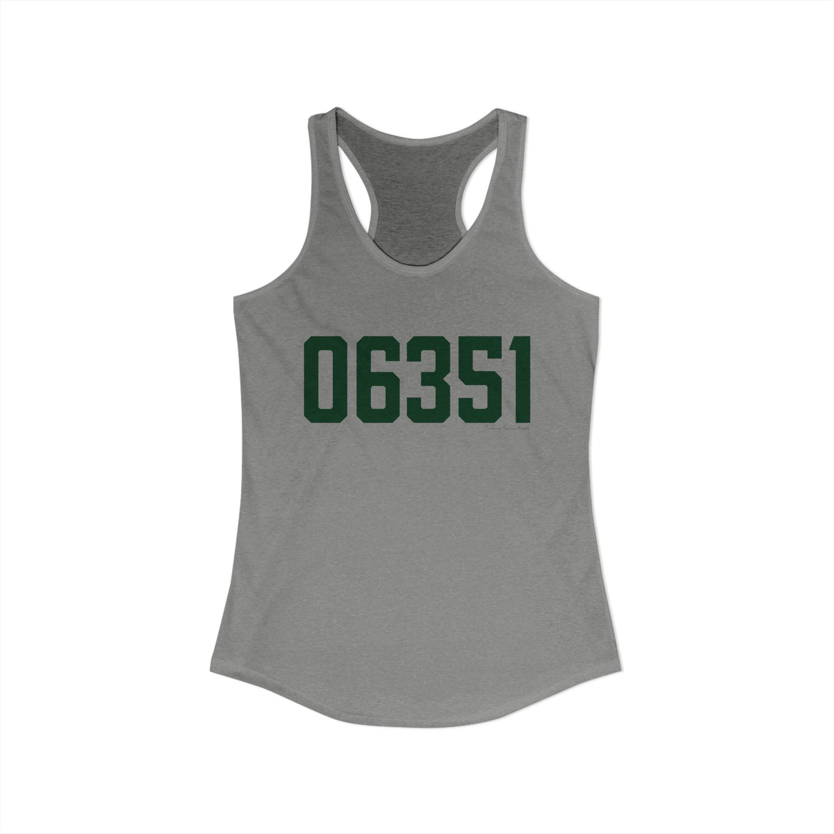 06351 Griswold Connecticut Zip Code  Women's Ideal Racerback Tank Top