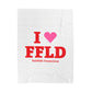 I Heart FFLD Velveteen Plush Blanket