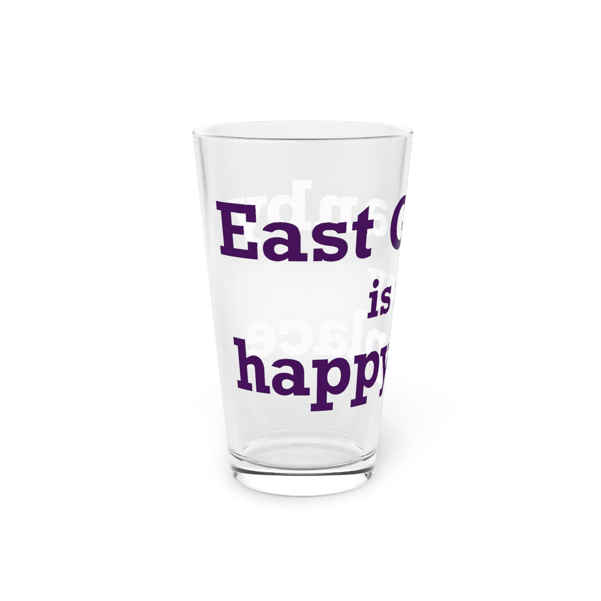 East Granby is My Happy Place Pint Glass, 16oz