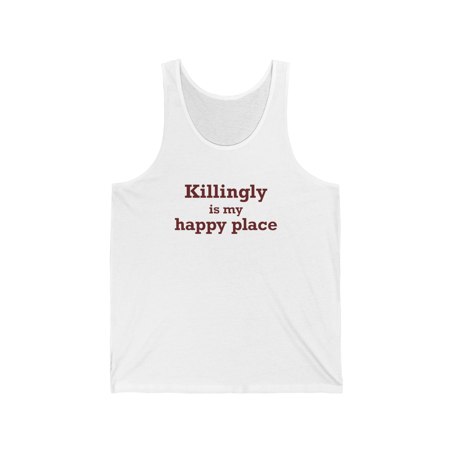 Killingly is My Happy Place Unisex Jersey Tank Top