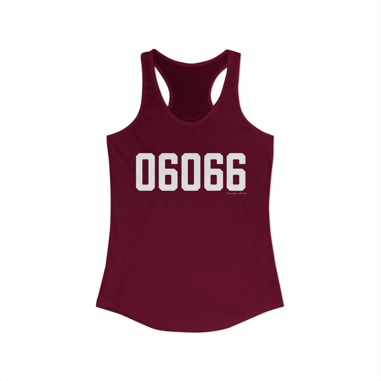 06066 Vernon CT Zip Code Women's Ideal Racerback Tank Top