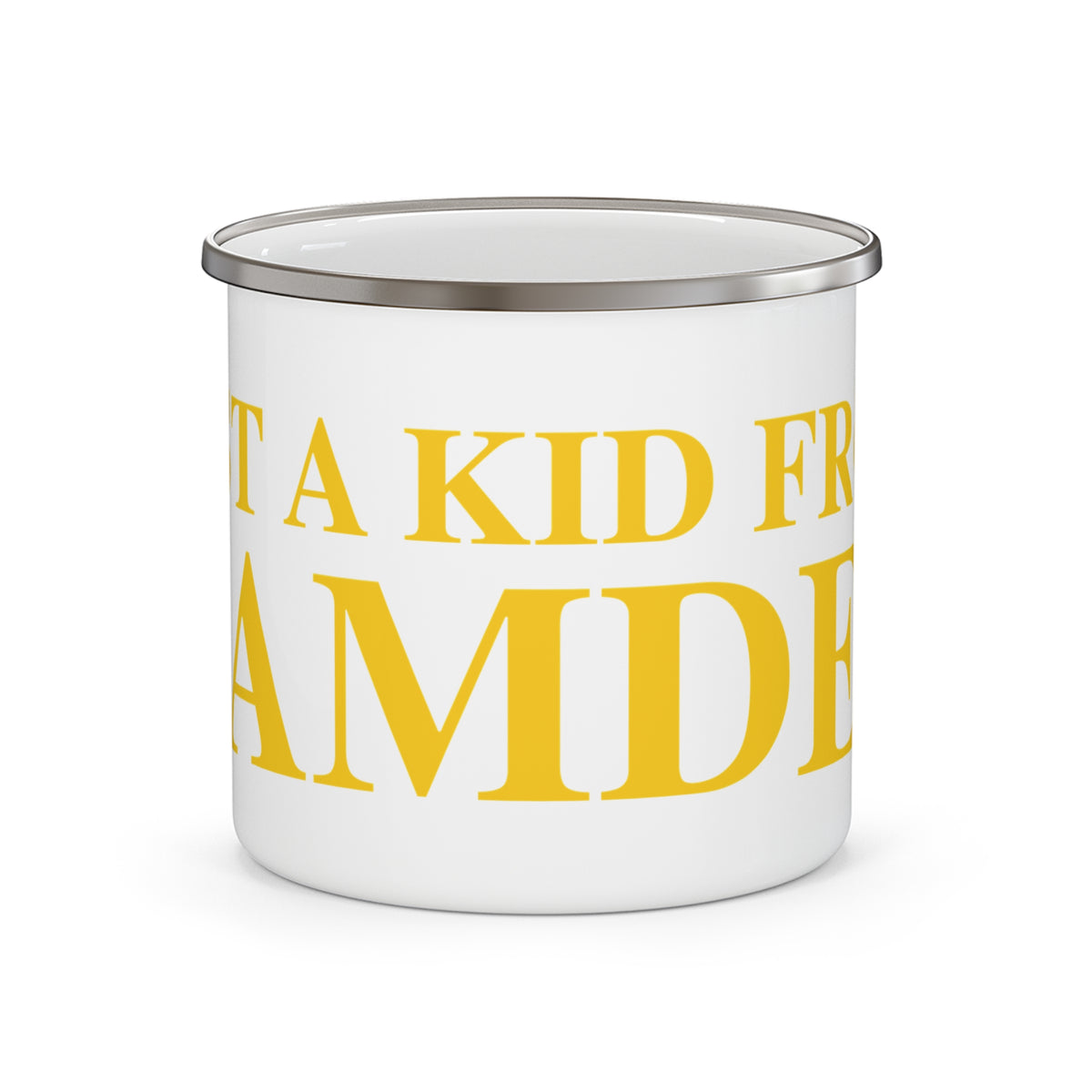 Just a kid from Hamden Enamel Camping Mug