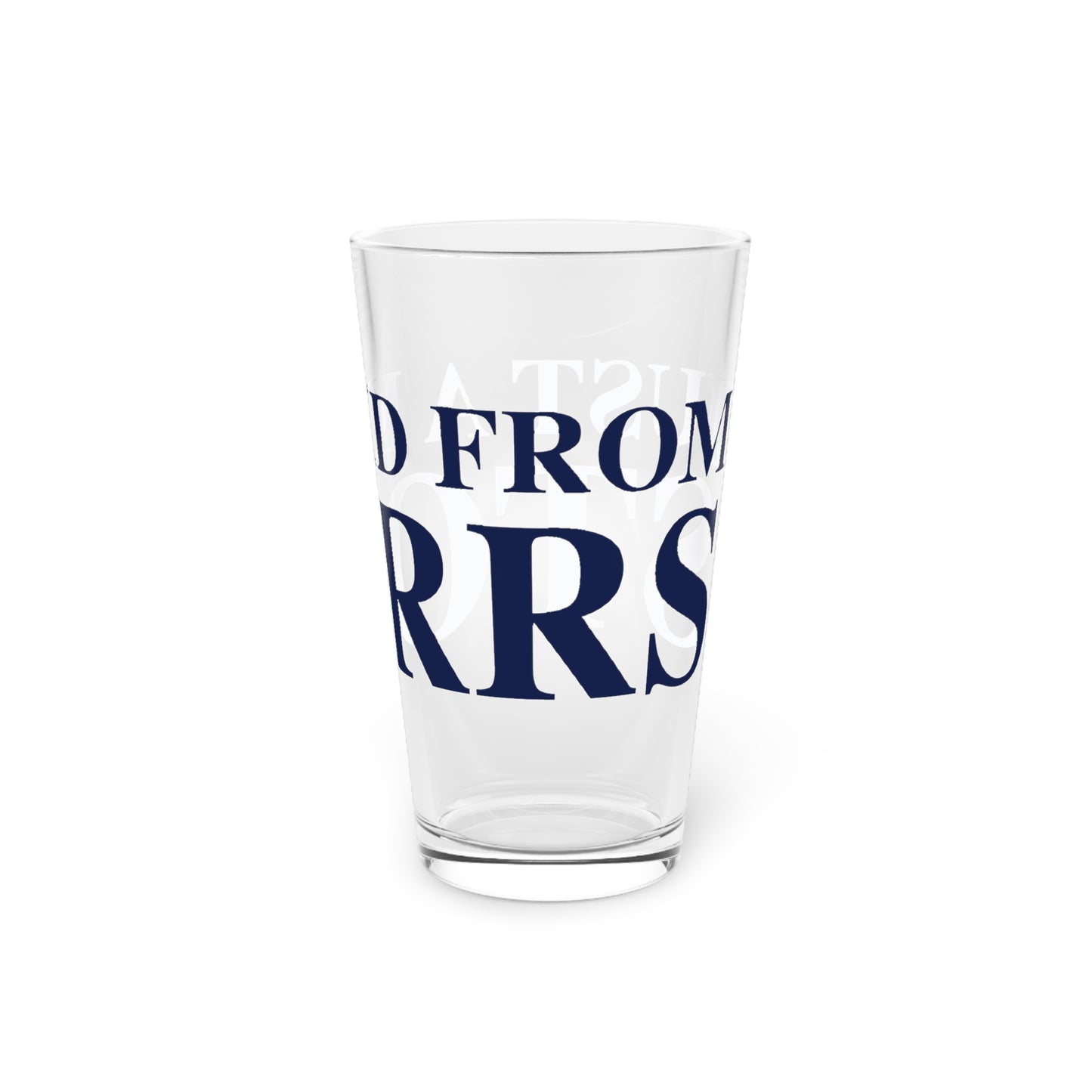 Just a kid from Storrs Pint Glass, 16oz