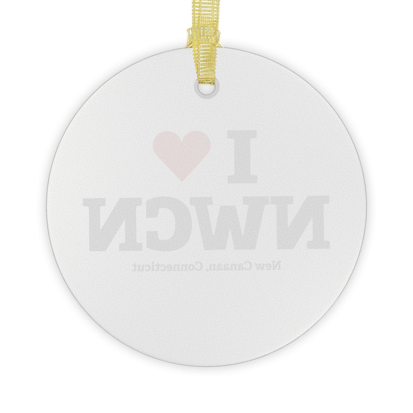 I Heart NWCN Glass Ornaments