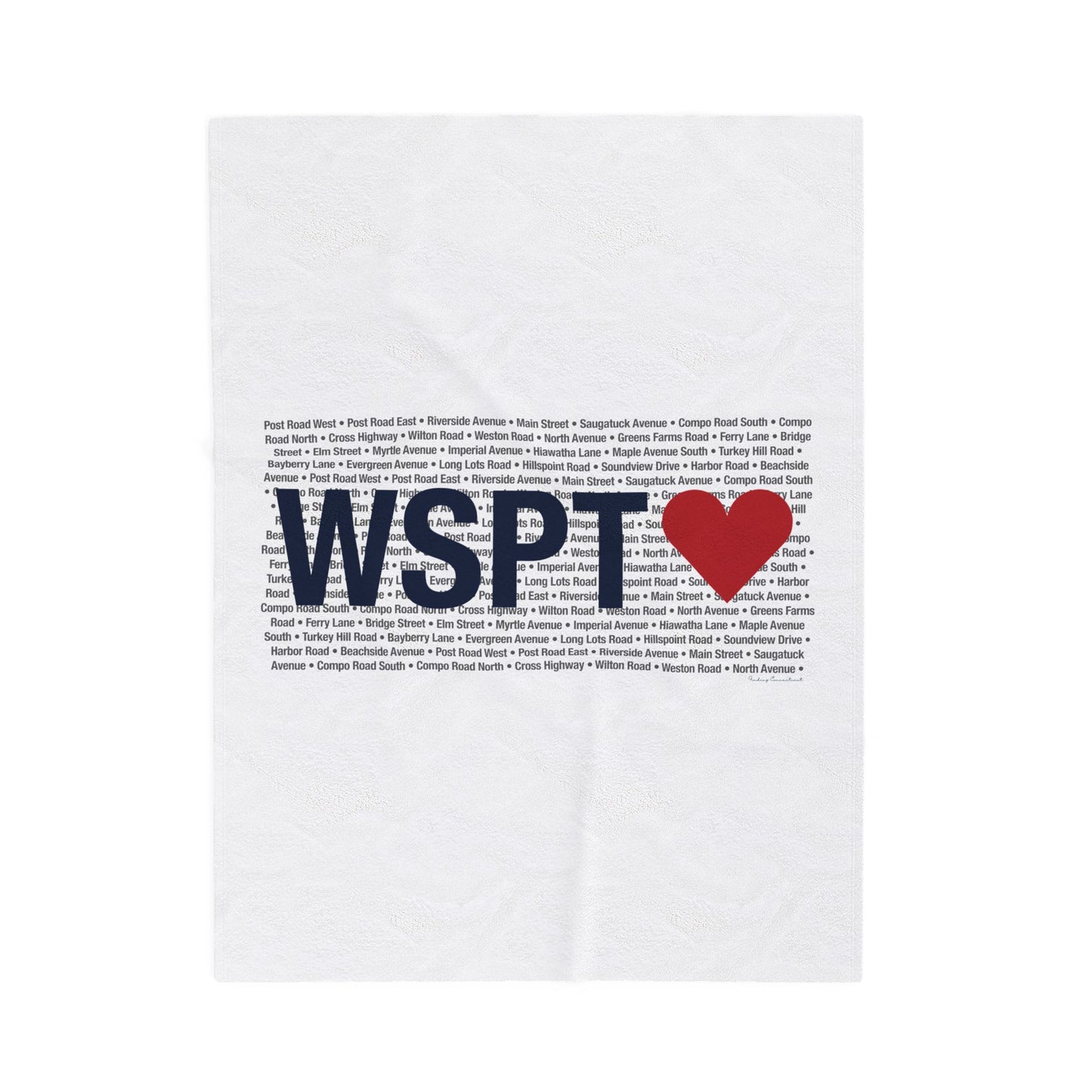 Westport Love Velveteen Plush Blanket
