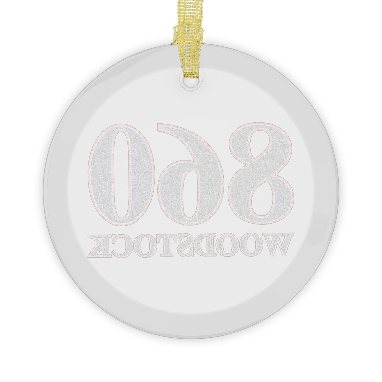 860 Woodstock Red, White & Blue Glass Ornaments
