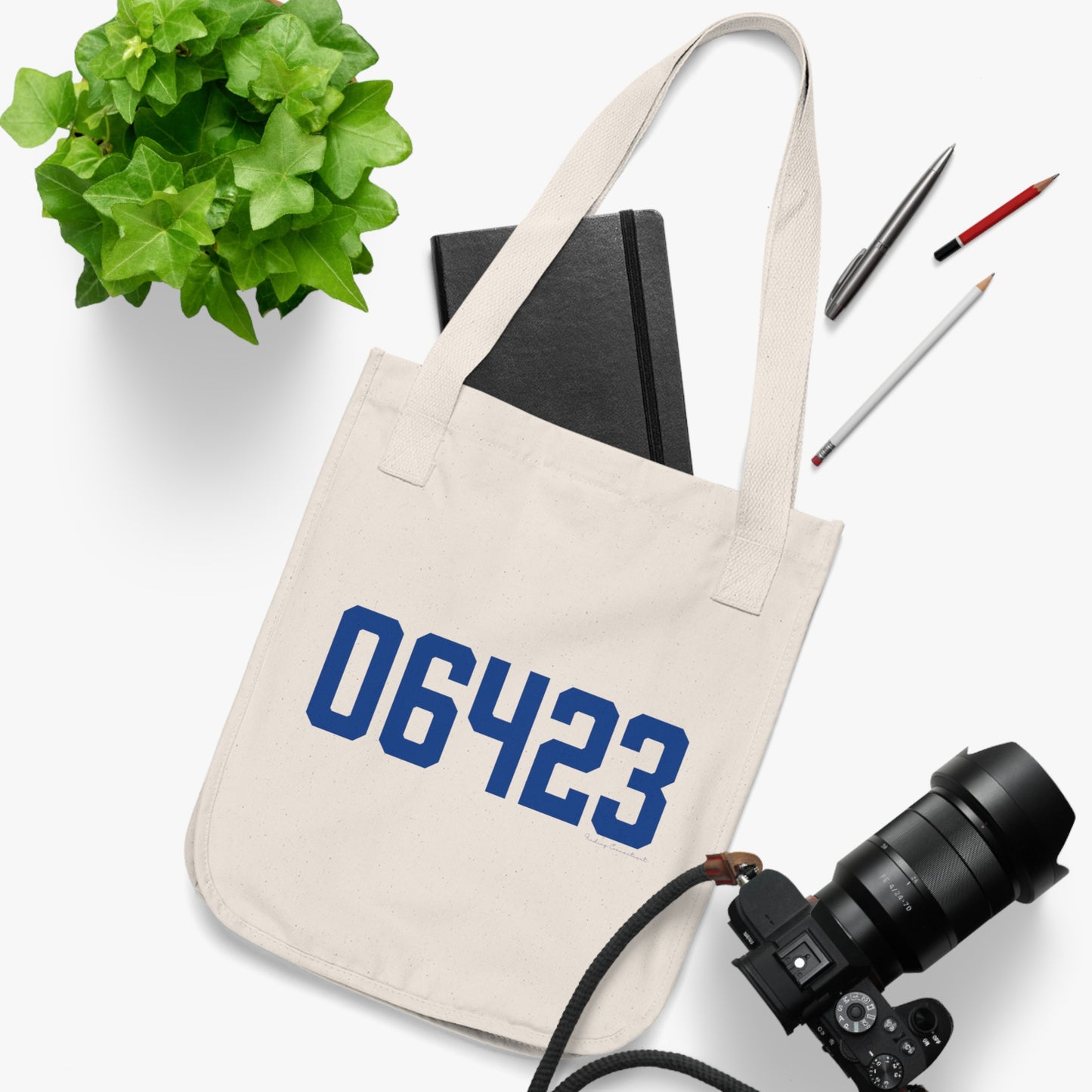 06423 East Haddam Connecticut Zip Code Organic Canvas Tote Bag