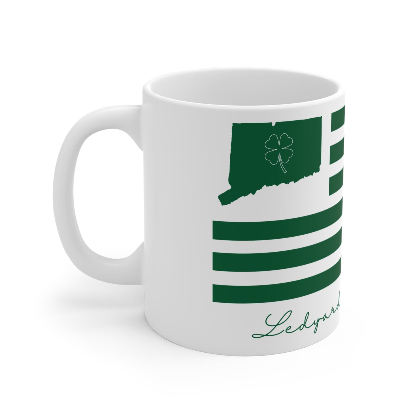 Ledyard Connecticut St. Patrick’s Day Flag Mug 11oz